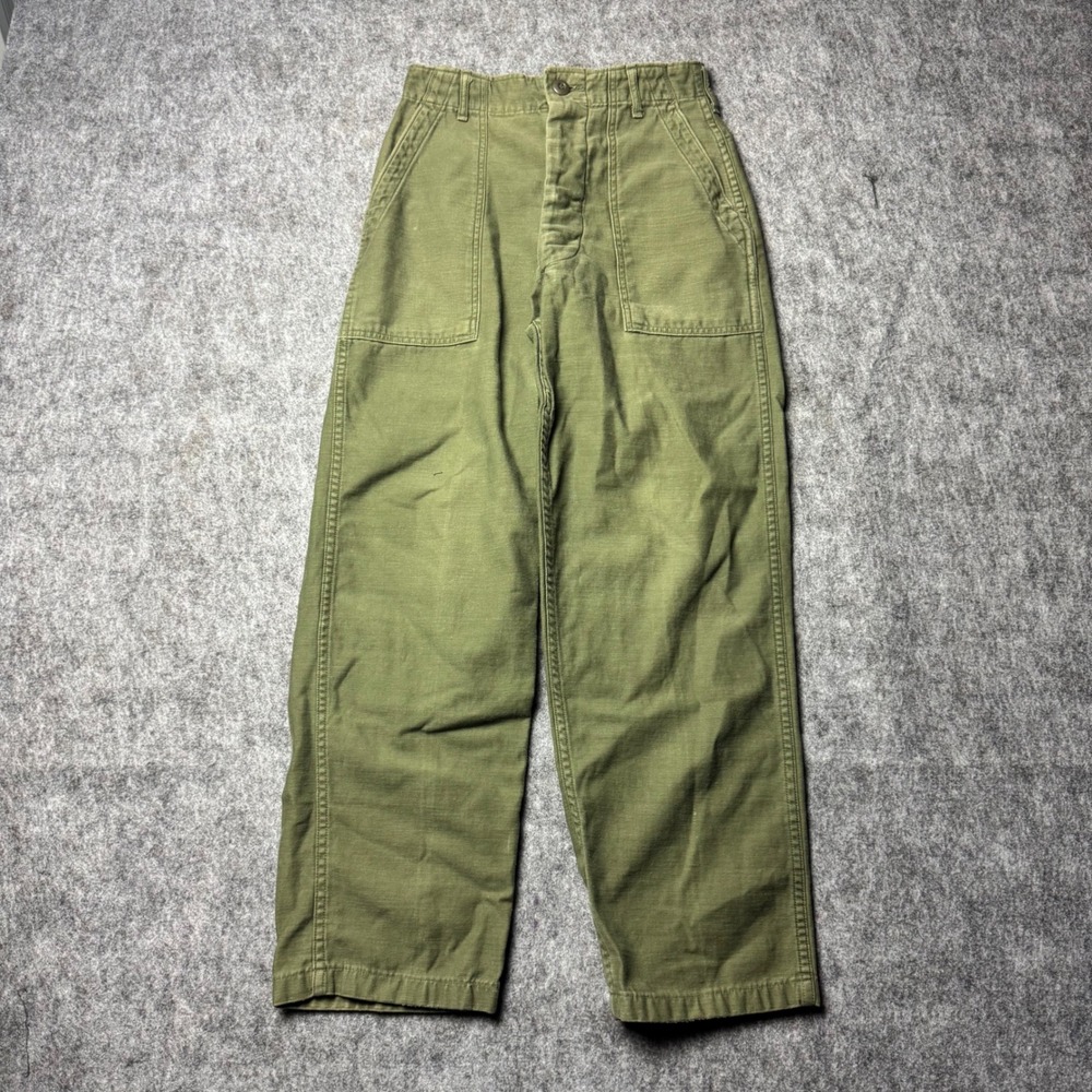 Vintage 1972 US Army OG-107 Utility Pants Vietnam Era Baker 25x27